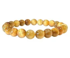 Gouden tijgeroog armband 8 mm