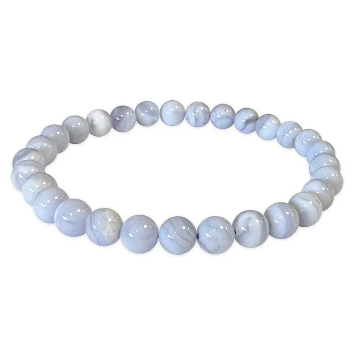 Armband chalcedoon 6 mm - A Kwaliteit