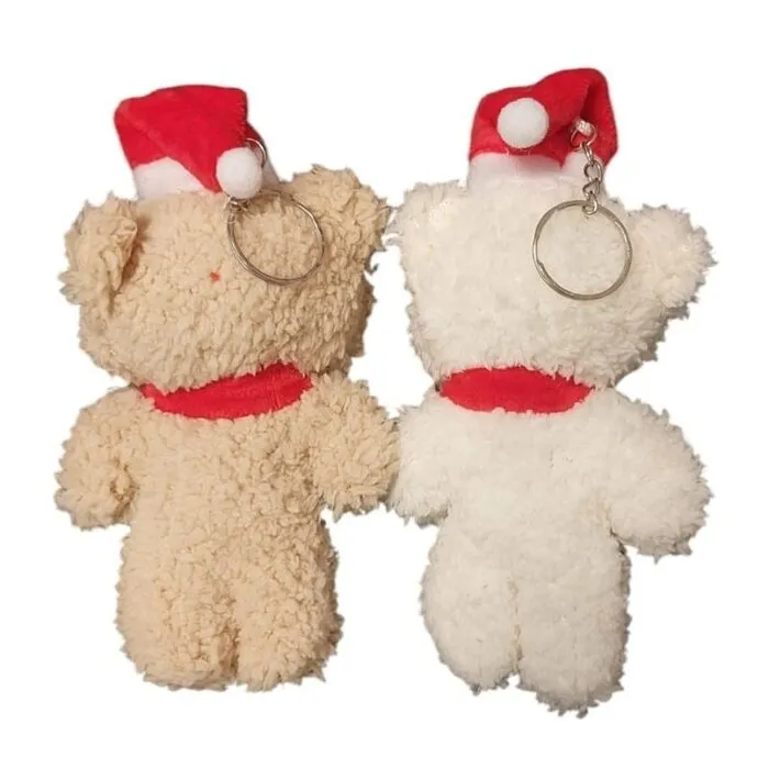 Kerst Teddybeer sleutelhanger