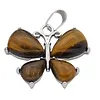 Tijgeroog Vlinder Edelsteen Hanger