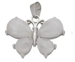 Bergkristal Vlinder Edelsteen Hanger