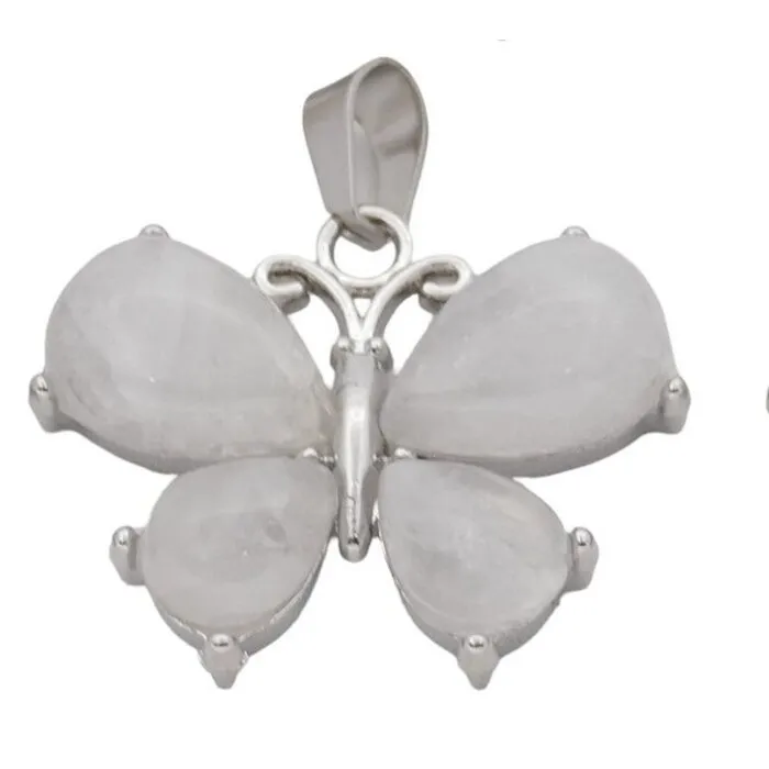 Bergkristal Vlinder Edelsteen Hanger