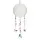 Suncatcher Bloem des Levens zilverkleurig met amethist