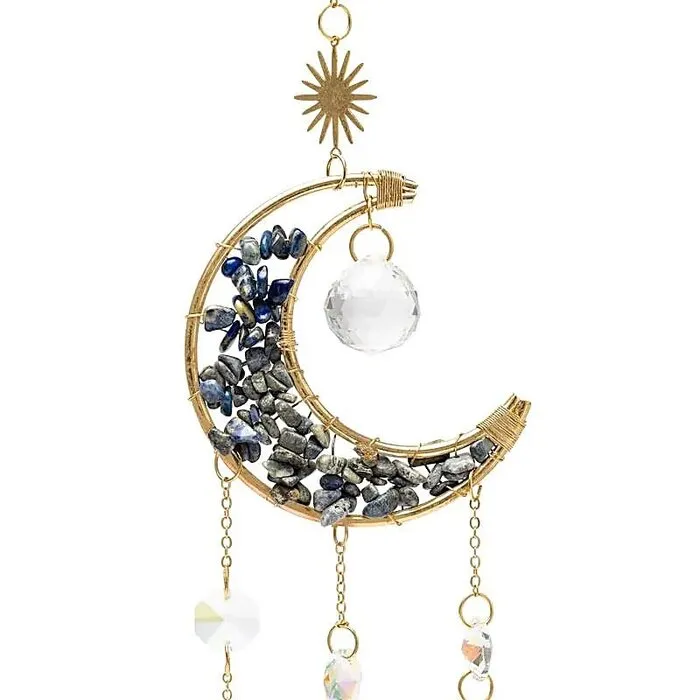 Suncatcher maan met lapis lazuli