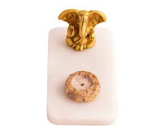 Wierookhouder Ganesha marmer