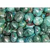 Chrysocolla-Malachiet getrommeld