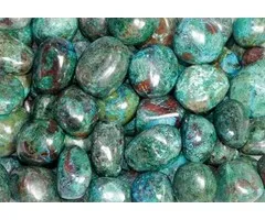 Chrysocolla-Malachiet getrommeld
