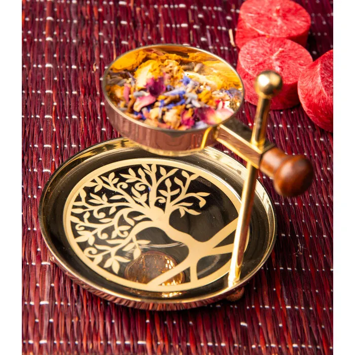 Verstelbare wierookbrander levensboom