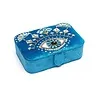 Sieraden / tarotdoos fluweel blauw met Alziend Oog