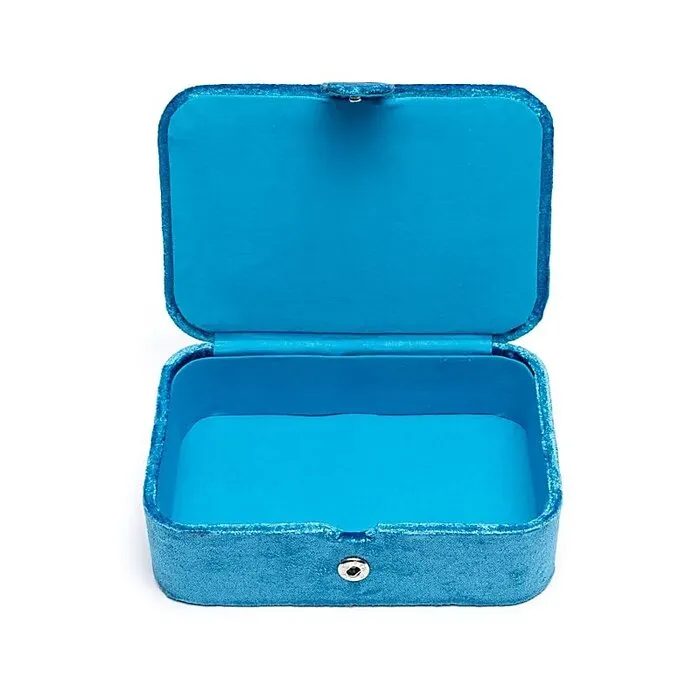 Sieraden Tarotdoos Fluweel Blauw Alziend Oog