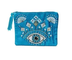 Etui fluweel blauw met Alziend Oog