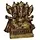 Ganesh 12cm met 5 hoofden 2 kleuren messing