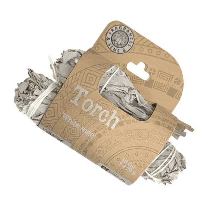 Witte salie smudge fakkel 3 stuks