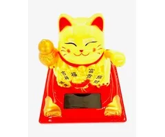 Lucky Cat Solar Light goudkleurig