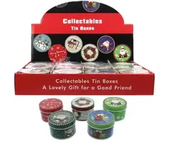 Metalen Kerstdoosjes 12 stuks