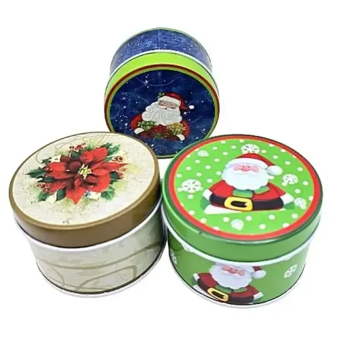 Metalen Kerstdoosjes 12 stuks