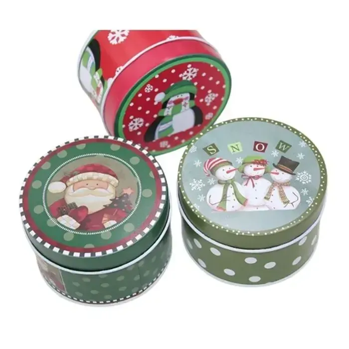 Metalen Kerstdoosjes 12 stuks