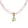 Verstelbare halsketting rozenkwarts met ster hanger