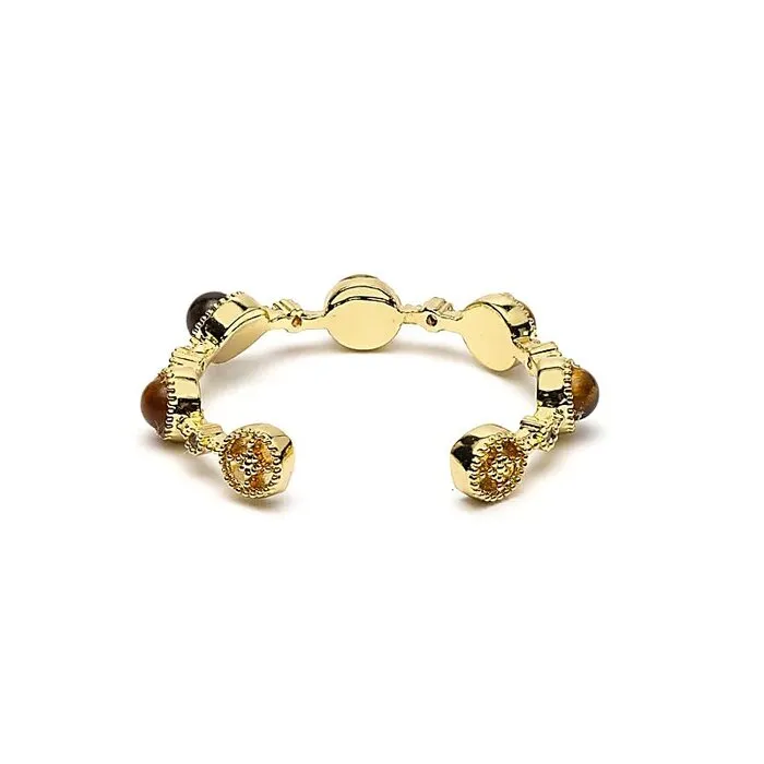 Open ring met tijgeroog