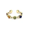 Open ring met 7 chakra stenen