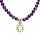 Verstelbare halsketting amethist met zon hanger