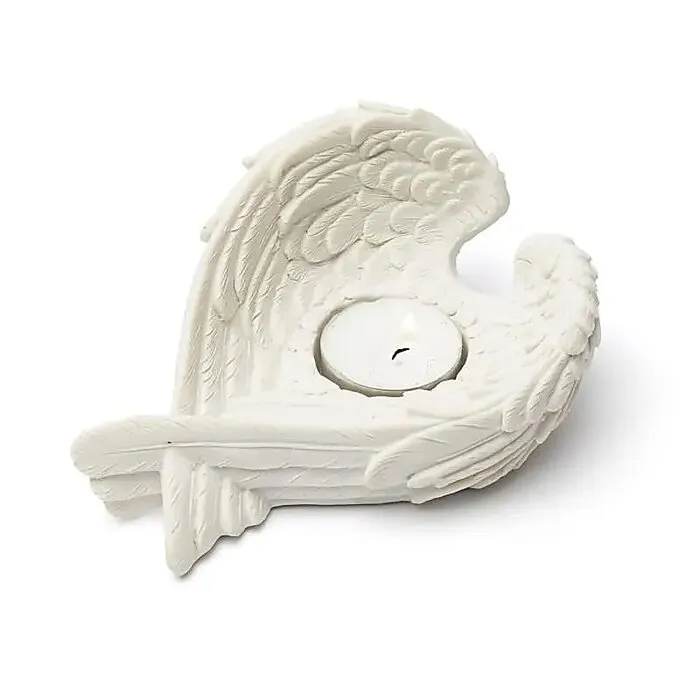 Engelenvleugels waxinelichthouder