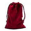 Fluwelen cadeauzakje bordeaux 13x18 cm
