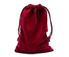 Fluwelen cadeauzakje bordeaux 13x18 cm