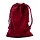Fluwelen cadeauzakje bordeaux 13x18 cm