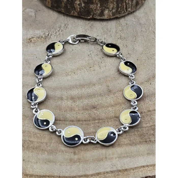 Armband met Yin Yang Symbooltjes
