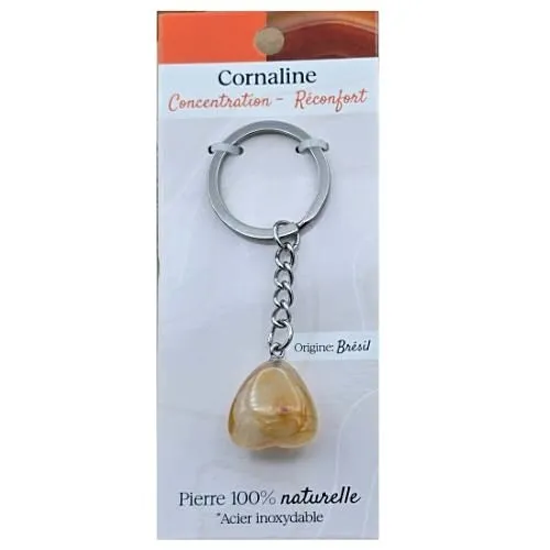 Sleutelhanger Edelsteen Carneool