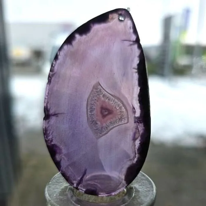 Agaat Schijf Paars – Energie ✧ Balans ✧ Harmonie