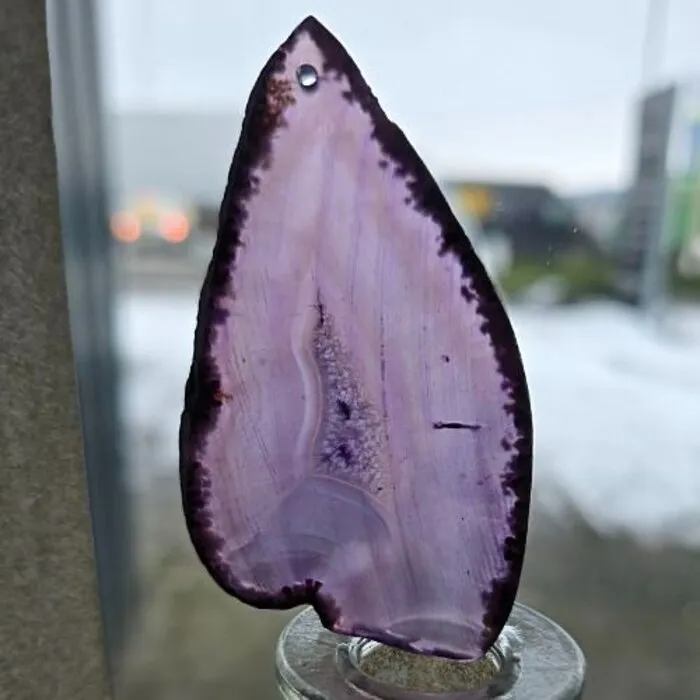 Agaat Schijf Paars – Energie ✧ Balans ✧ Harmonie