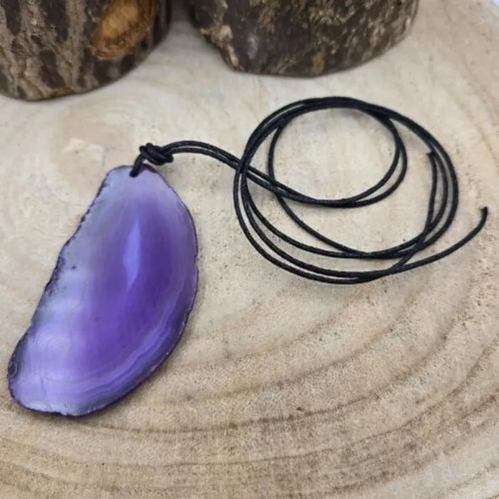 Agaat Schijf Paars – Energie ✧ Balans ✧ Harmonie