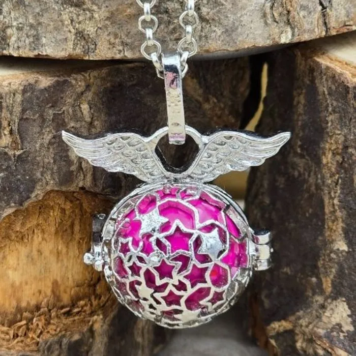 Engelenroeper met Roze Klankbol – Liefde, Harmonie & Rust