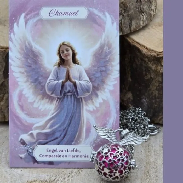 Engelenroeper met Roze Klankbol – Liefde, Harmonie & Rust