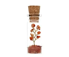 Carneool boompje in flesje