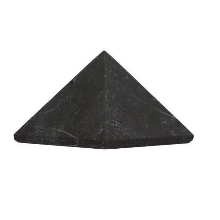 Originele Shungite Piramide Uit Karelië - 5 Cm, Voor Stralingsbescherming & Meditatie