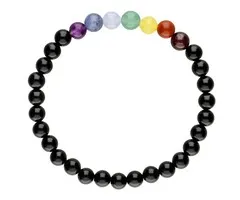 Onyx chakra armband 6 mm