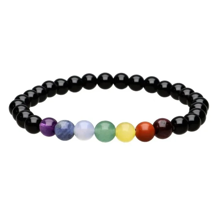 Onyx chakra armband 6 mm
