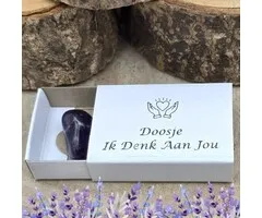 Wensdoosje "Ik Denk Aan Jou" Amethist