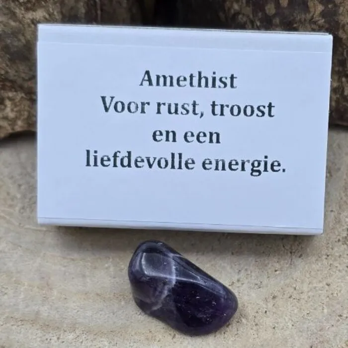 Wensdoosje "Ik Denk Aan Jou" Amethist