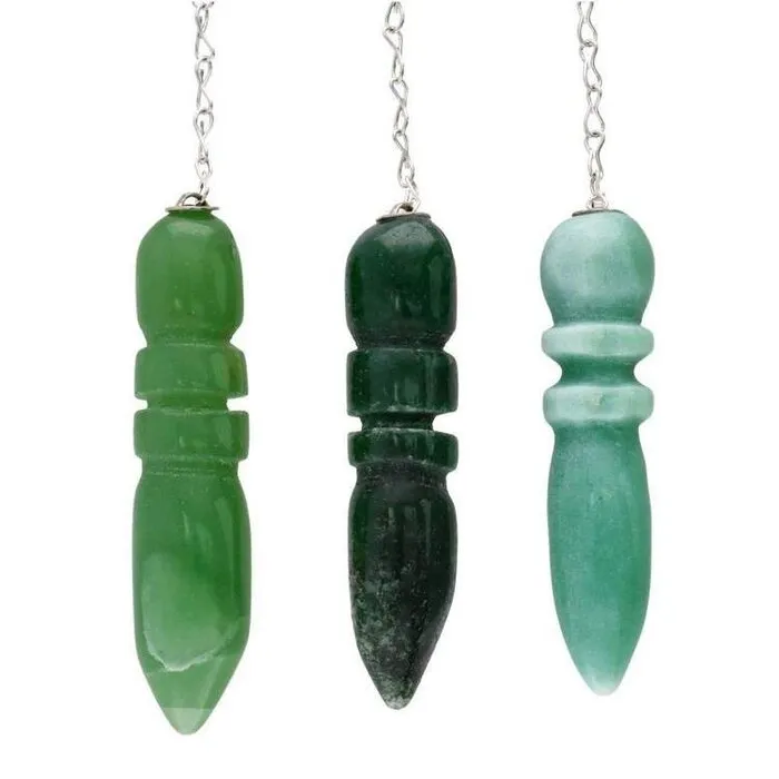 Egyptische groene kwarts pendel