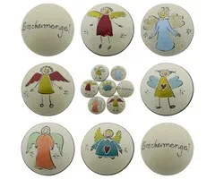 Speksteen Beschermengel ass. (Ø3cm)