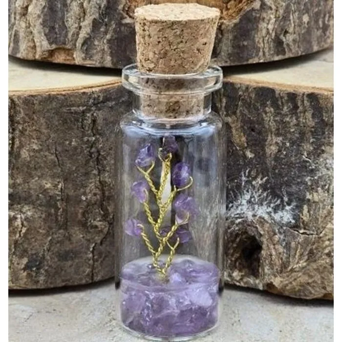 Amethist boompje in flesje