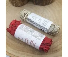 Smudge witte salie en dragons blood 10 cm