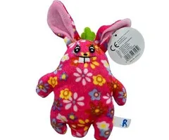 Knuffel konijn bloemenmotief