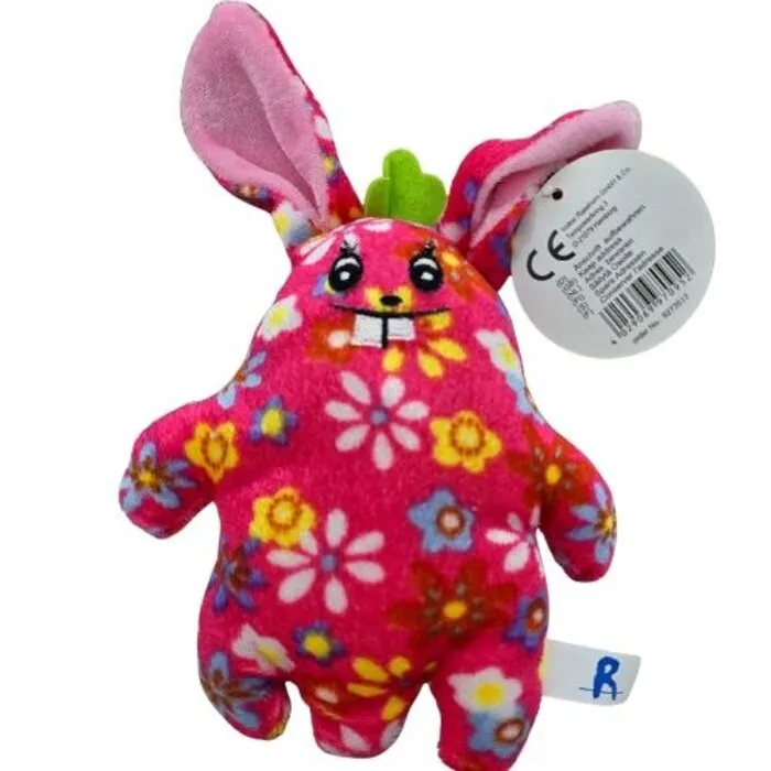Knuffel konijn bloemenmotief