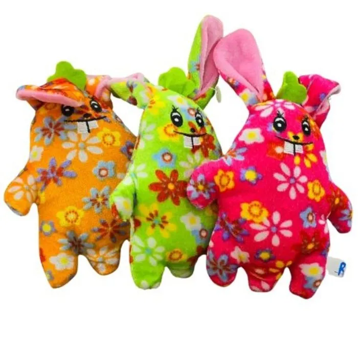 Knuffel konijn bloemenmotief