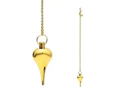 Pendel maan goudkleurig in fluwelen zakje